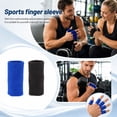 thumbnail image 1 of Finger Compression Sleeve Blue 2 X 0.5 Inch Elastic Support for Arthritis Swelling Basketball Sports 1 Pc Finger Protector for Joint Pain Relief Tendonitis Relief, 1 of 6