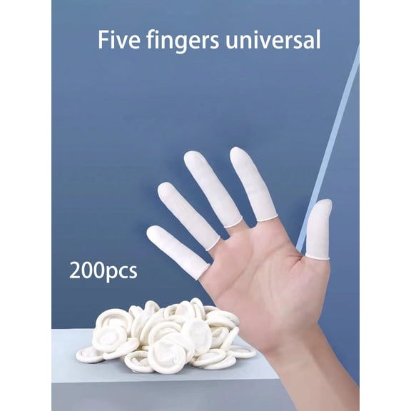 Finger Cots 100pcs Latex Finger Cots Good Elasticity Disposable Rubber Fingertips Glove Multi Purpose Protection For Handcrafts Beauty Care Nail Art Tattoo Electronic