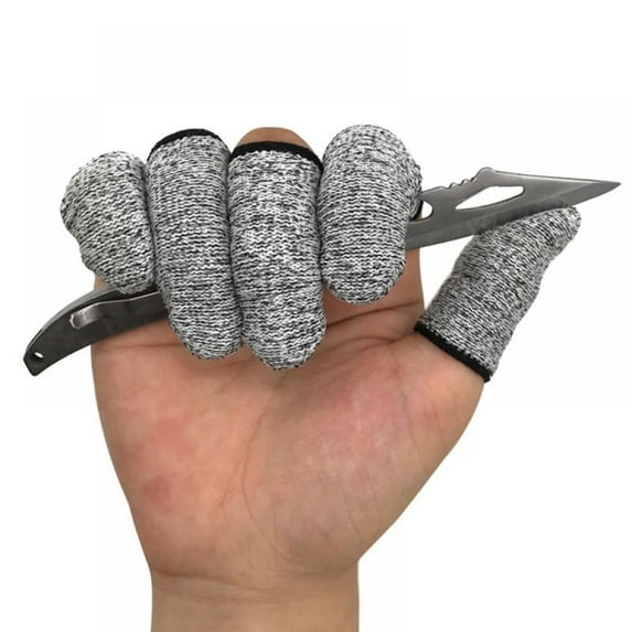 Finger Cots Cut Resistant Protection Finger Sleeve Protectors Reusable Finger Covers Finger Protection Cots for Kitchen, Work, Sculpture Supplies (10/30)