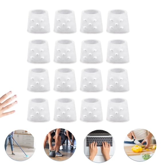 Finger Covers,Soft Toe Sleeves for Men and Women,8 Pairs Reusable Finger Tip Cots Sleeve Protectors for Finger Cracking,Arthritis