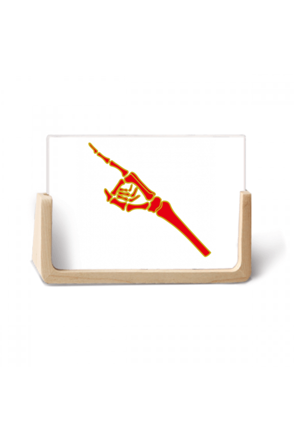 Finger Directs Skeletal Joints Photo Wooden Photo Frame Tabletop Display