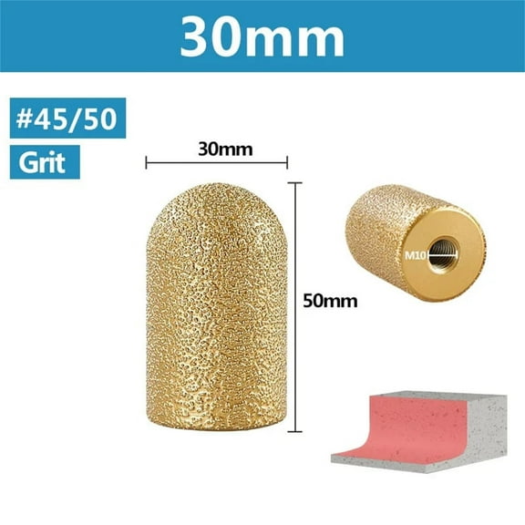 Finger Grinding Wheel, Diamond Brazed Milling Cutter Bit for Stone Quartz Granite Polishing, Precise Edge Trimming and Countertop Fabrication for DIY Professionals Craftsmen