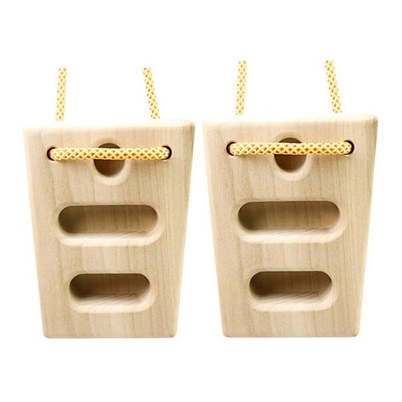 Finger Grip Strengthener Portable Wood Hangs Board Building Core Strength Wood Hangs Board Climbing Training Board