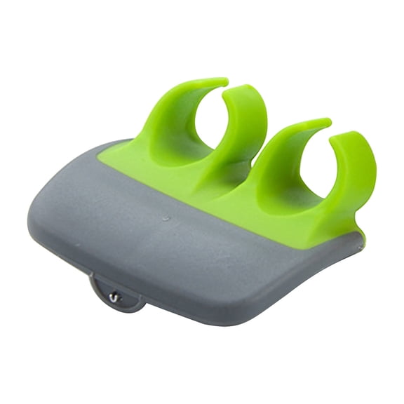 Finger Grip Vegetable Peelers for Kitchen - Silicone Palm Peeler with Sharp Double-Sided Blade, Non-Slip Handle, Dishwasher Safe - Versatile for Fruits, Veggies, Potato & Carrot Peeler Tool Green