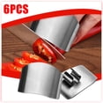 thumbnail image 1 of Finger Guard Cutting Protector, Stainless Steel Kitchen Safety Tool, Vegetable Chopping Shield, Knife Slip Prevention, Left & Handed Food Prep Aid, Topliu, 1 of 9