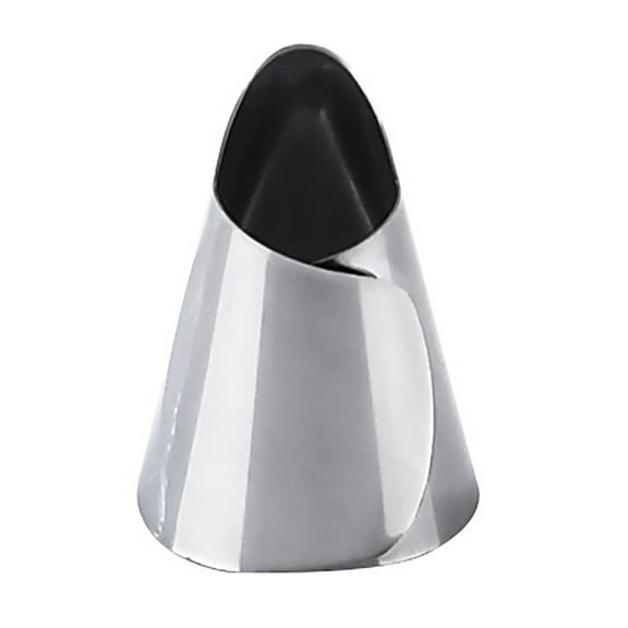 Finger Guard Hand Protector 3.8x2.5cm Stainless Steel Adjustable for Peeling Cutting Vegetable Fruit