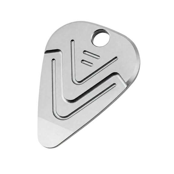 Finger Guitar Pick with Round Opening and Rounded Edges, Continuous Metal for Guitar Plucking, Strumming, Practice, and Instrument Playing