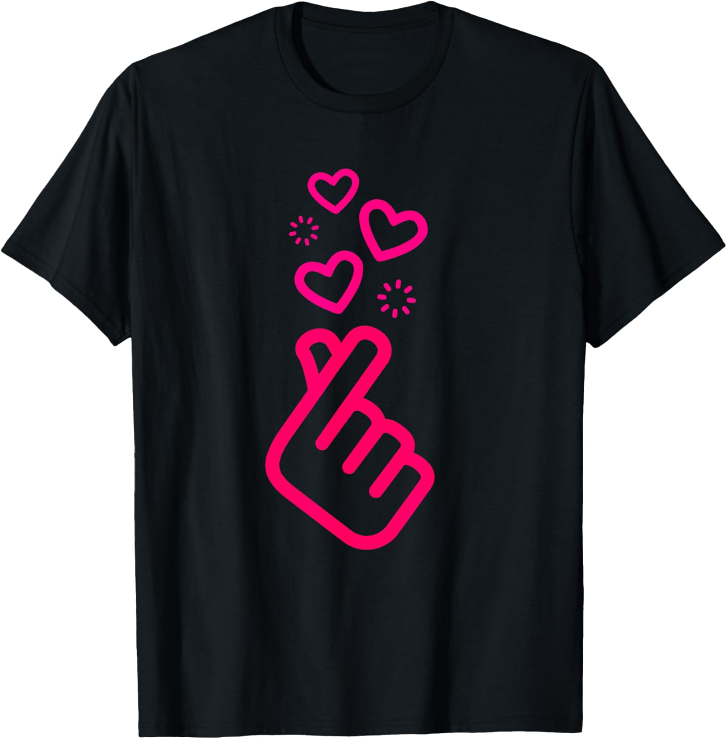 Finger Heart Language Korean Fans TShirt