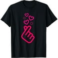 Finger Heart Language Korean Fans TShirt