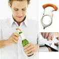 thumbnail image 1 of Aluminum Alloy Finger Keychain Bottle Opener Portable Quick Bottle Opener, 1 of 9