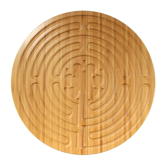 Finger Labyrinth 12.5" - 7 Circuit Chartres Style - Carbonized Brown - 3 Units