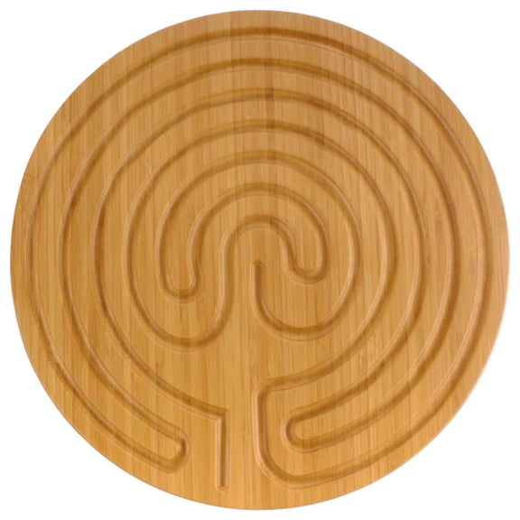 Finger Labyrinth - 12.5" - 7 Circuit Cretan Style - Carbonized Brown - 10 Units