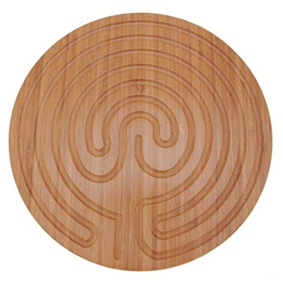 Finger Labyrinth - 12.5" - 7 Circuit Cretan Style - Carbonized Brown - 30 Units