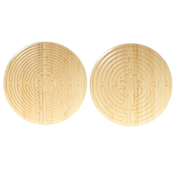Finger Labyrinth - 12.5" - Double-Sided Chartres Style - Natural - 10 Units