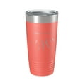 thumbnail image 1 of Finger Lakes Map Tumbler Travel Mug Insulated Laser Engraved Coffee Cup New York 20 oz Coral, 1 of 1