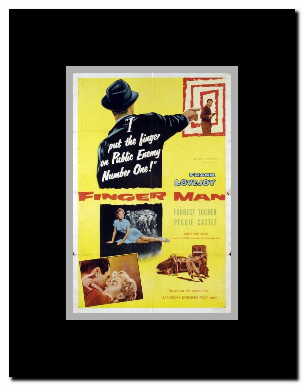 Finger Man Framed Movie Poster