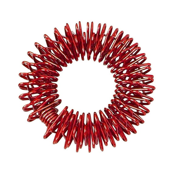 Finger Massager, Finger Massage Rings Prickly Sensory Acupressure Ring, Color Professional Processed,Manual Massage Balls,Exercise One'S Fingers Health Care Products Health And Household, Red