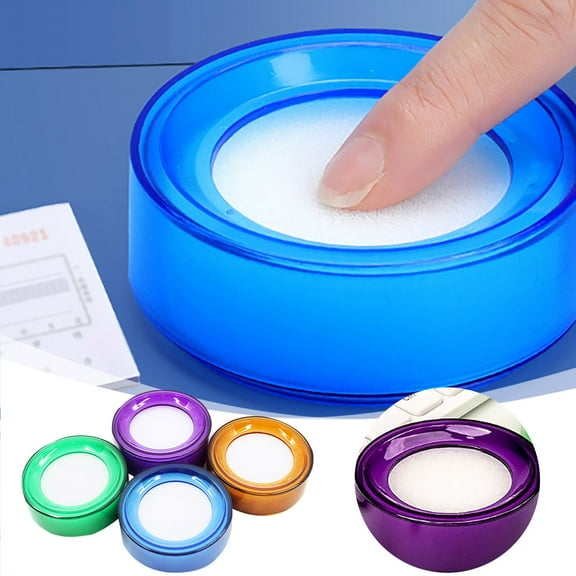 Finger Moistener Sponge with for Efficient Bank Teller Counting and Document Handling Stationery Supply