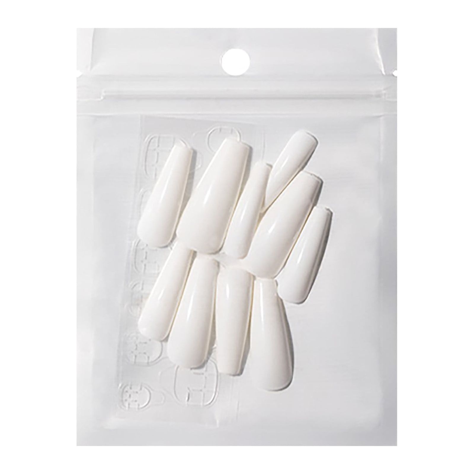 Finger Nails Tips Clear on Nails French Tip Clear Full Cover Nails