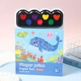thumbnail image 1 of Finger Painting Book Set for Kids Ages 3+ - Washable Mess-Free Fingerprint Art Kit with 4 Themes (Farm/Ocean/Animal/Princess), 6 Colors Non-Toxic Ink, Preschool Educational Craft Toy, 1 of 7