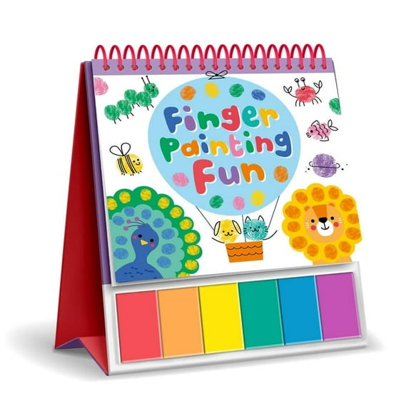 Finger Painting Fun: Easel Coloring Book with 6 Paints, (Hardcover)