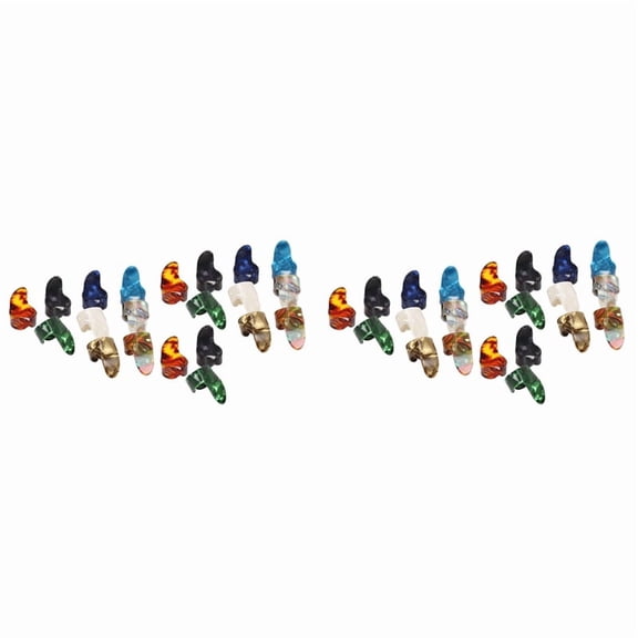 Finger Picks, Medium, Flat Thumbpicks, Celluloid Guitar Finger Picks (48 Pieces Forefinger Picks)