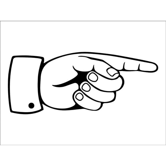 Finger Pointing Right Sign Metal Tin Sign 8x12 Inches Caution Danger Safety Security Warning Notice Signs