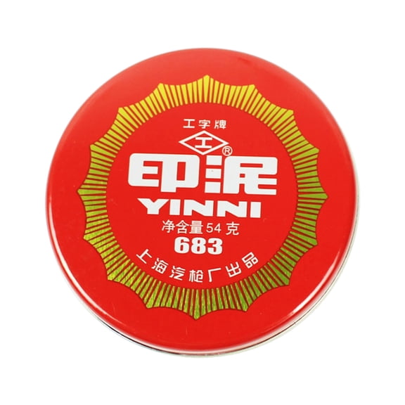 Finger Printing Ink Pad Red Ink Pad Thumbprint Stamp Ink Pad for Signing Contract/File/Document,