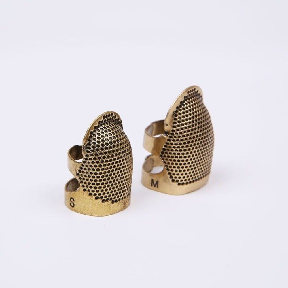 Finger Protector Finger Guard Thimble Ring Hand Working Needle 2PCS Sewing Tools