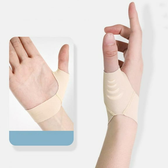 Finger Protector Wrist Thumb Support, Gaqring Super Thin Breathable Nylon Joint Protection, Double Pressure Comfortable Brace for Both Hands Sports Activities