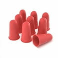 thumbnail image 1 of Finger Protectors,1 Pieces, Silicone Finger Protectors, 3 Sizes Rubber Fingers Thimble Protectors Guard Tips Caps Pads Cover for Hot Glue Gun | Embroidery | Sewing | Cutting| Sorting Task - Red, 1 of 15