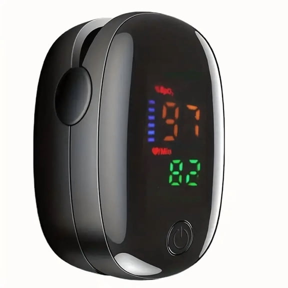 Finger Pulse Oximeter, Oxygen Meter Finger Pulse Oximeter, Blood Oxygen Saturation with Pulse Monitor, Accurate Fast Spo3 Reading for Home, Outdoor Sports Wide Use