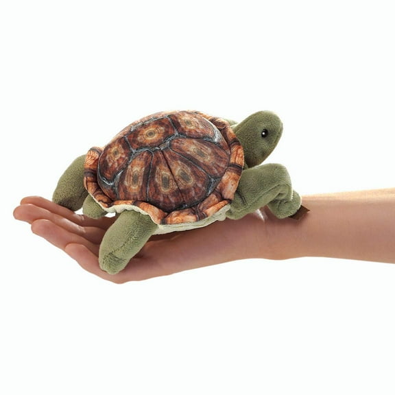 Finger Pupper - Folkmanis - Mini Tortoise New Soft Doll Plush 2778