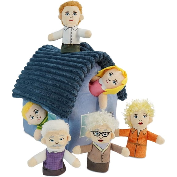 Finger Puppet Family Finger Puppet,6pcs Cute Puppet Mini Plush Toys Teaching Show,Soft Puppet for Kids Family Role Playing (EA Home)