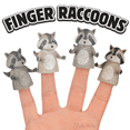 thumbnail image 1 of Finger Puppet - Finger Raccoons, 1 of 2