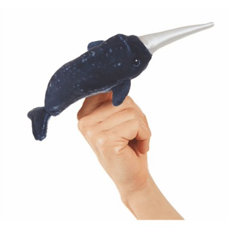 Folkmanis Puppets Narwhal Finger Puppet