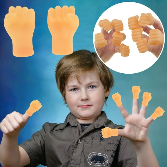 Finger Puppets Educational Toy for Kids - Finger Hand Puppets 2 Pack Tiny Hands Fist Style Party Classroom