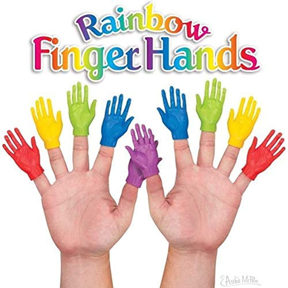 Walmart Finger Puppets - Rainbow Hand, Rubber Supplies for Kids and ...
