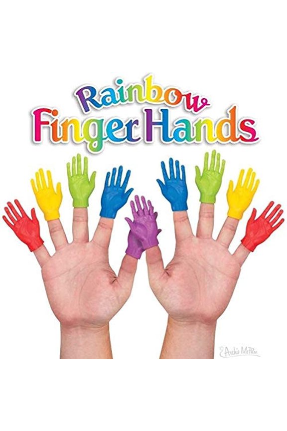 Rainbow Finger Hands Finger Puppets Set