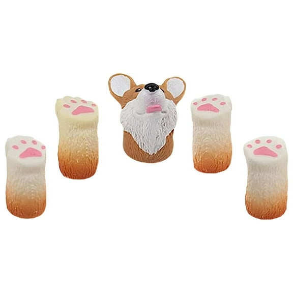 Finger Puppets for Kids 5 Piece Set Cute Animal Hand Puppets for Party and Entertainment in Classroom or Home,2.17 inch,White