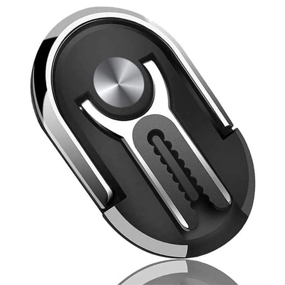 Finger Ring Holder Stand for iPhone 15/16/Plus/Pro/Pro Max/16e - Car Air Vent Mount 3-in-1 Kickstand Swivel Zinc Alloy