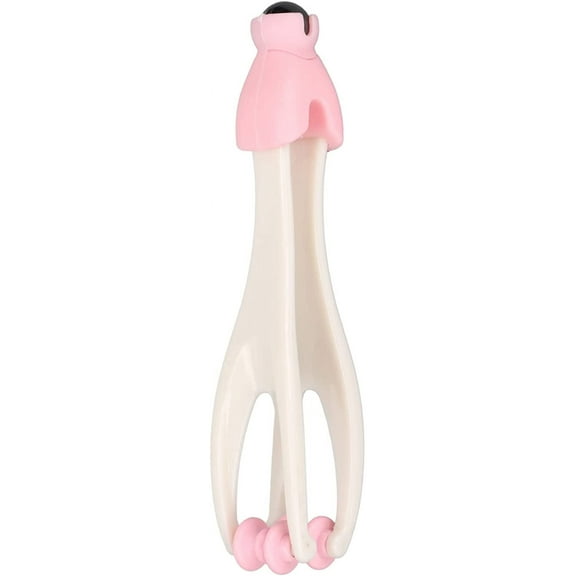 Finger Roller Massager, Double Headed Design Handheld Hand Massager Massage Roller for Arthritis and Carpal(Pink)