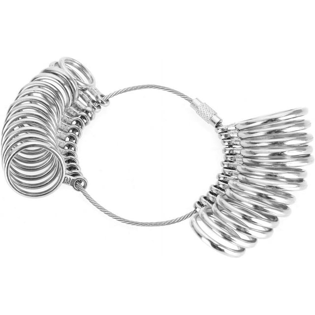 Finger Sizer Measuring Ring Tool,1 Set of Finger Measure Tool or 1 Ring