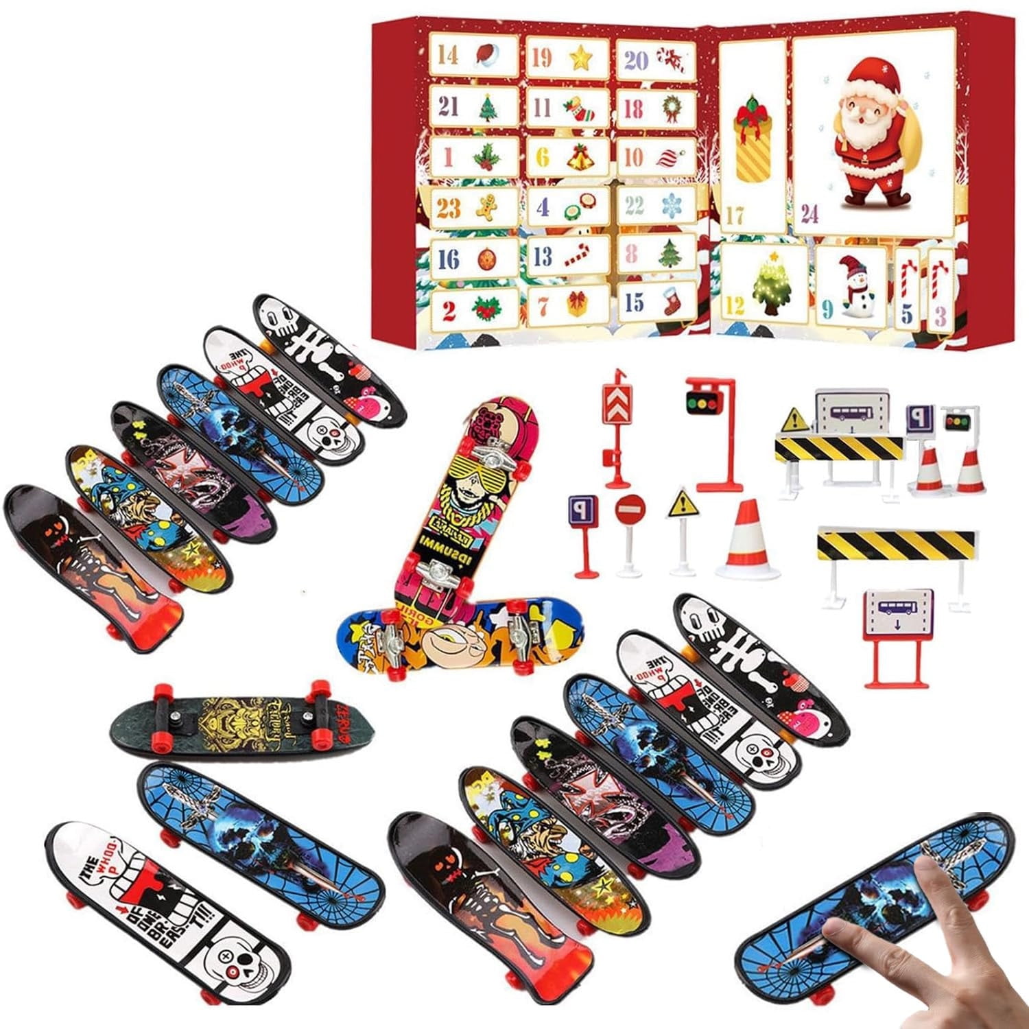 Finger Skateboards Advent Calendar 2024 Finger Skate Countdown Toys