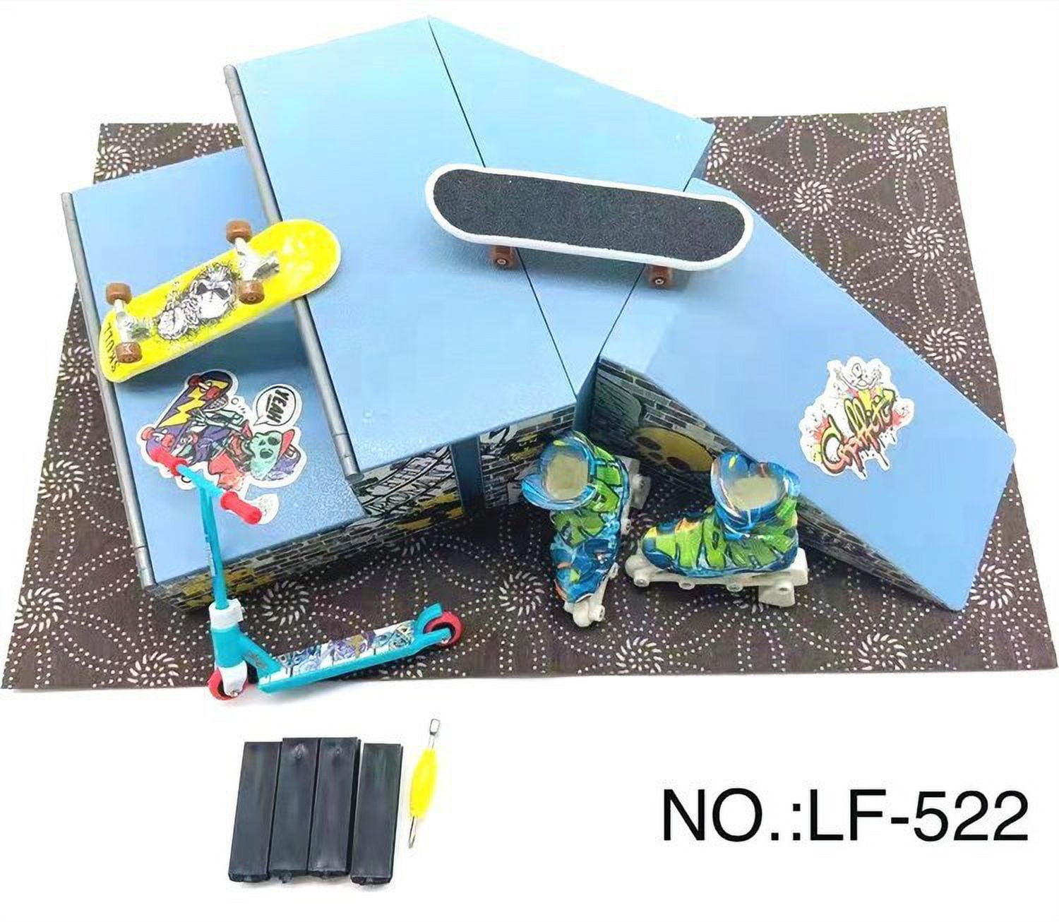 Finger Skateboards, Wheels Skate Toy Set including Fingerboard