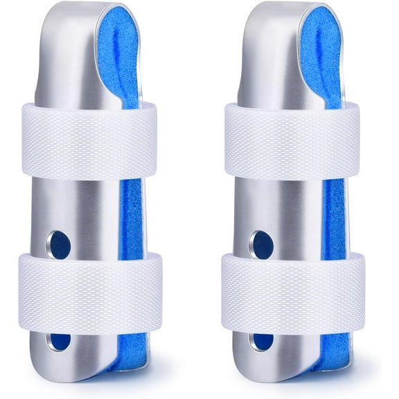Finger Splint, 2pcs Finger Support Brace for Arthritis Knuckle Immobilizationm, Middle Size