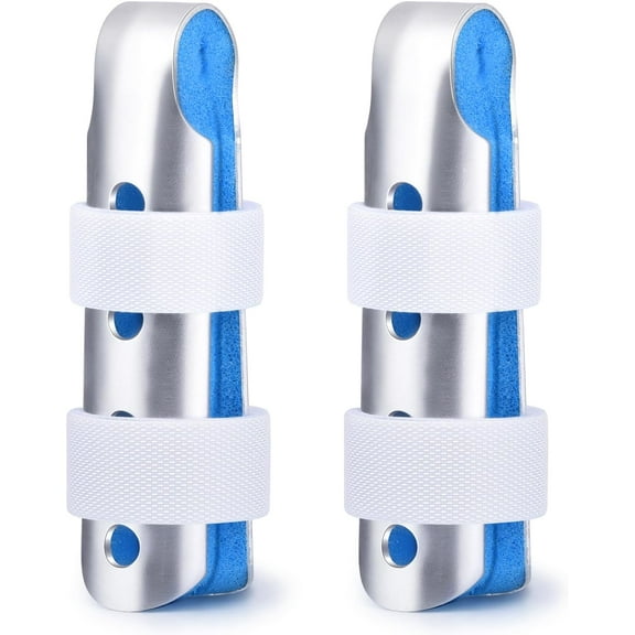 Finger Splint, 2pcs Finger Support Brace for Arthritis Knuckle Immobilizationm, Middle Size