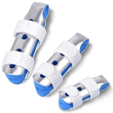 Finger Splint,3PCS Finger Support Brace Finger Stabilizer for Broken Fingers Straightening Arthritis Knuckle Immobilization,Blue