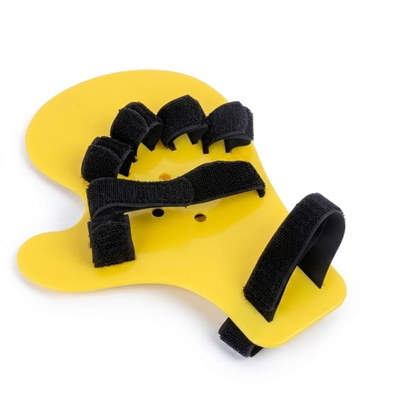 Finger Splint Board Hand Orthosis Immobilizer for Post Injury Recovery and Finger Extension Training Adjustable Support Plate