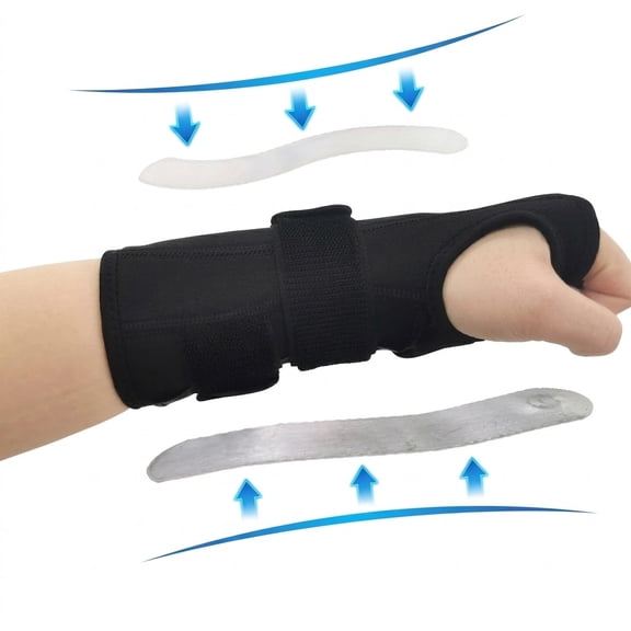 Finger Splint for Broken Ring or Pinky Finger - Adjustable Trigger Finger Brace with Removable Integrated Aluminum Support - Breathable Hand Stabilizer for Tendonitis, Fractures, and Pain Relief